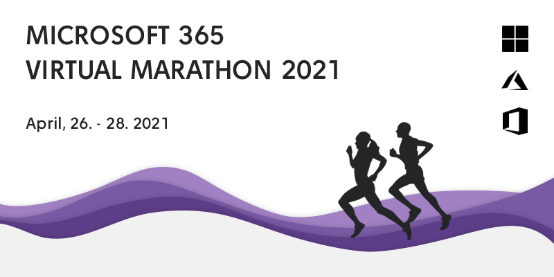 Affiche du Microsoft 365 Virtual Marathon