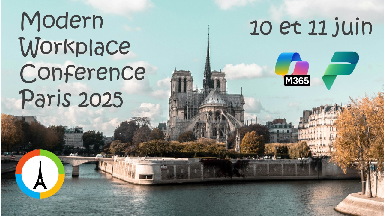 Affiche de la Modern Workplace Conference Paris 2025